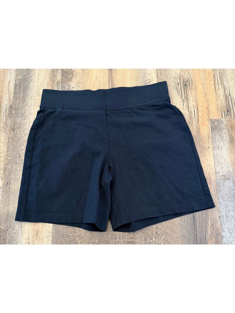 Lands’ End Black Starfish Shorts Small Pull-On Athleisure